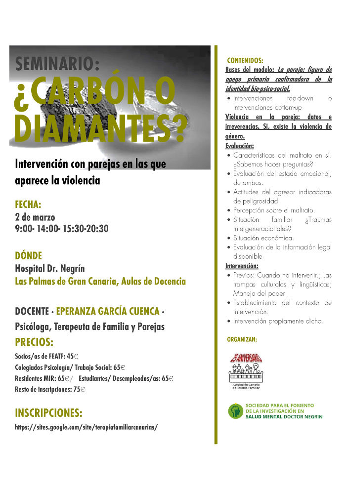 Seminario Carbon o diamante Gran Canaria